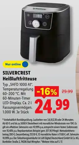 Lidl SILVERCREST Heißluftfritteuse Angebot