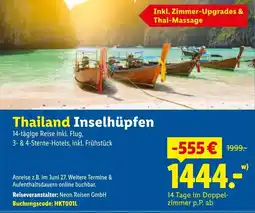 Lidl Thailand Inselhüpfen Angebot
