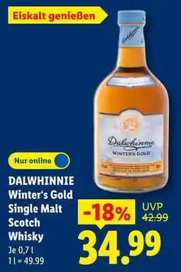 Lidl DALWHINNIE Winter's Gold Single Malt Scotch Whisky Angebot