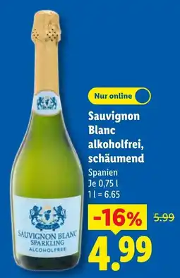 Lidl Sauvignon Blanc Sparkling Alcoholfree Angebot