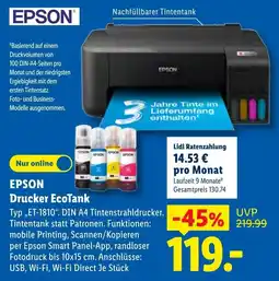 Lidl EPSON Drucker EcoTank Angebot