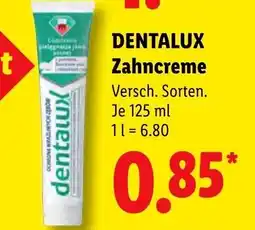 Lidl DENTALUX Zahncreme Angebot