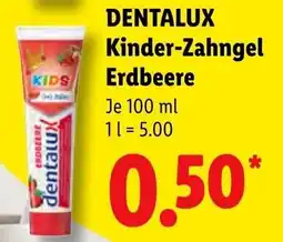 Lidl DENTALUX Kinder-Zahngel Erdbeere Angebot