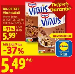 Lidl Dr. Oetker Vitalis Müsli Angebot