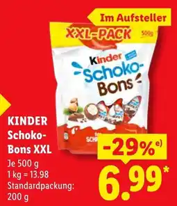 Lidl Kinder Schoko-Bons XXL Angebot