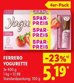 Lidl FERRERO YOGURETTE Angebot