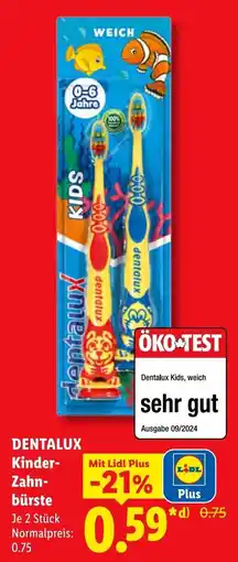 Lidl Dentalux Kinder-Zahnbürste Angebot