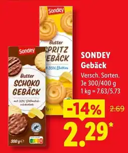 Lidl Sondey Gebäck Angebot