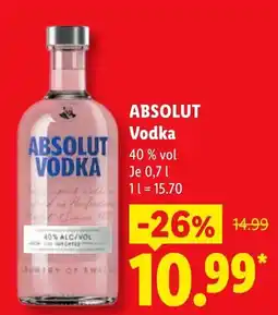 Lidl ABSOLUT Vodka Angebot
