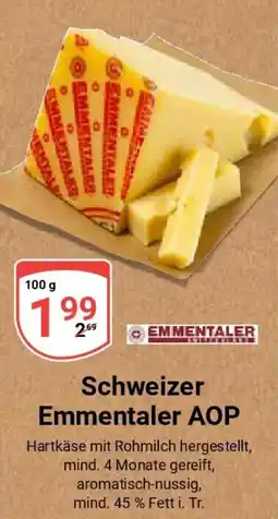 Globus Schweizer Emmentaler AOP Angebot