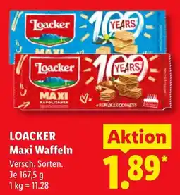 Lidl Loacker Maxi Waffeln Angebot