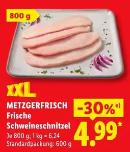 Lidl METZGERFRISCH Frische Schweineschnitzel Angebot