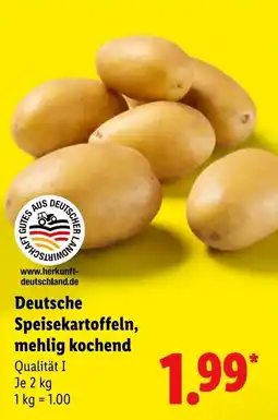 Lidl Deutsche Speisekartoffeln, mehlig kochend Angebot
