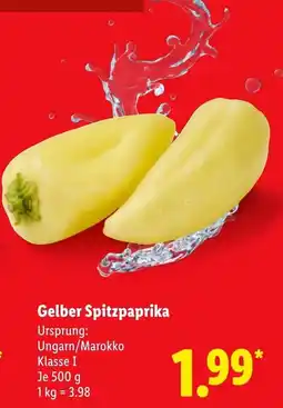 Lidl Gelber Spitzpaprika Angebot