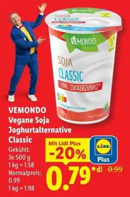 Lidl VEMONDO Vegane Soja Joghurtalternative Classic Angebot