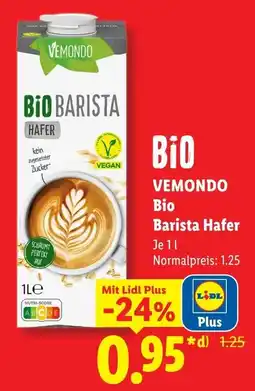 Lidl VEMONDO Bio Barista Hafer Angebot