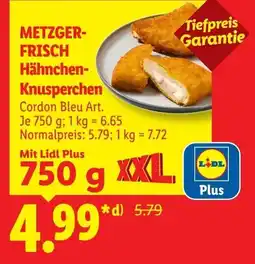 Lidl METZGER-FRISCH Hähnchen-Knusperchen Angebot