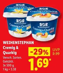Lidl Weihenstephan Cremig & Quarkig Angebot