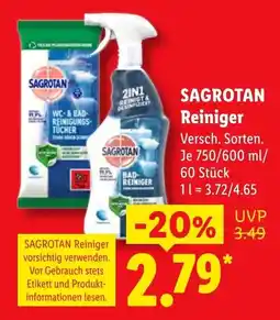 Lidl SAGROTAN Reiniger Angebot