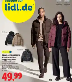 Lidl ESMARA/ESMARA MEN Premium-Daunen-steppjacke/-jacke Angebot