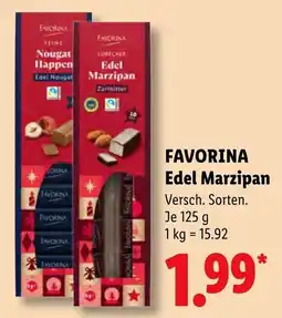 Lidl FAVORINA Edel Marzipan Angebot