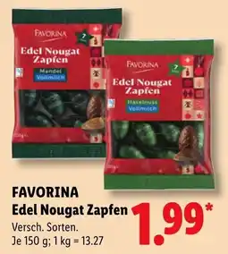 Lidl FAVORINA Edel Nougat Zapfen Angebot
