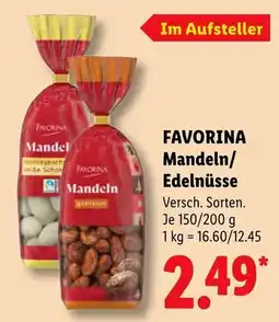 Lidl FAVORINA Mandeln/Edelnüsse Angebot