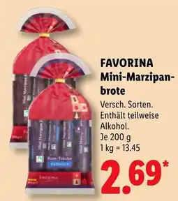 Lidl FAVORINA Mini-Marzipan-brote Angebot