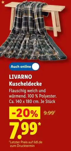 Lidl LIVARNO Kuscheldecke Angebot