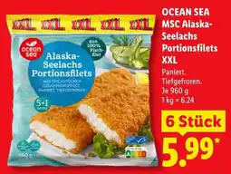 Lidl OCEAN SEA Alaska-Seelachs Portionsfilets Angebot