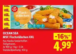 Lidl OCEAN SEA MSC Fischstäbchen XXL Angebot