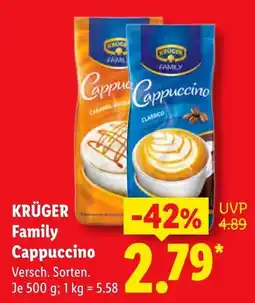 Lidl KRÜGER Family Cappuccino Angebot
