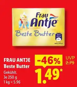 Lidl Frau Antje Beste Butter Angebot