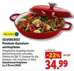 Lidl SILVERCREST Premium-Gusseisen-servierpfanne Angebot