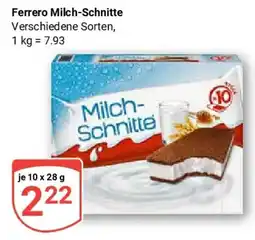 Globus Ferrero Milch-Schnitte Angebot