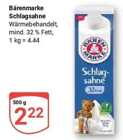 Globus Bärenmarke Schlagsahne Angebot