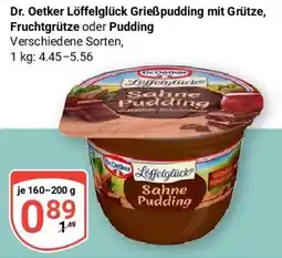 Globus Dr. Oetker Löffelglück Sahne Pudding Angebot