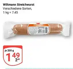 Globus Wiltmann Streichwurst Angebot