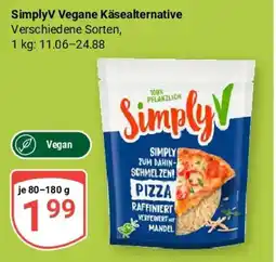Globus SimplyV Vegane Käsealternative Angebot