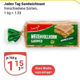 Globus Jeden Tag Sandwichtoast Angebot