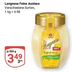 Globus Langnese Rapshonig Angebot