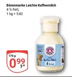 Globus Bärenmarke Leichte Kaffeemilch Angebot