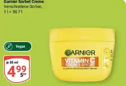 Globus Garnier Vitamin C Fresh & Bright Glow Booster Sorbet Creme Angebot