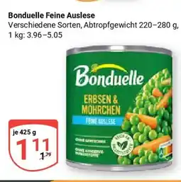 Globus Bonduelle Feine Auslese Erbsen & Mohrchen Angebot