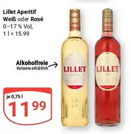 Globus Lillet Aperitif Angebot