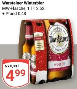 Globus Warsteiner Winterbier Angebot