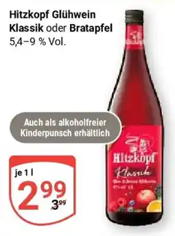 Globus Hitzkopf Glühwein Klassik Angebot