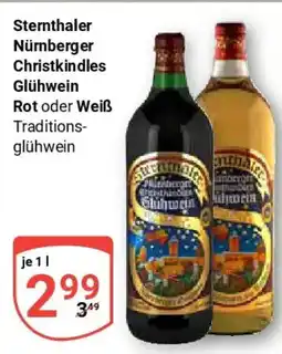 Globus Sternthaler Nürnberger Christkindles Glühwein Rot oder Weiß Angebot