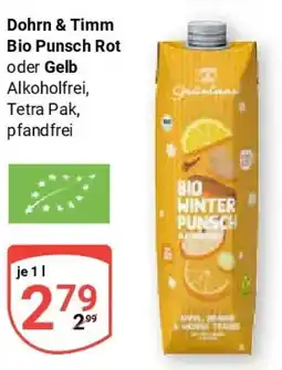 Globus Dohrn & Timm Bio Punsch Rot oder Gelb Angebot