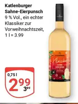 Globus Katlenburger Sahne-Eierpunsch Angebot